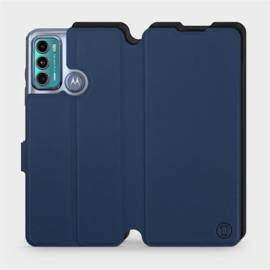 Etui Soft Touch do Motorola Moto G60 - wzór Głęboki granat z czernią