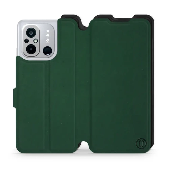 Etui Soft Touch do Xiaomi Redmi 12C - wzór Miejska zieleń z czernią