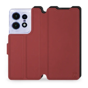 Etui Soft Touch do Motorola Edge 50 Pro - wzór Zachodząca czerwień z czernią