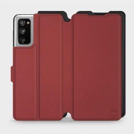 Etui Soft Touch do Samsung Galaxy S20 FE - wzór Zachodząca czerwień z czernią