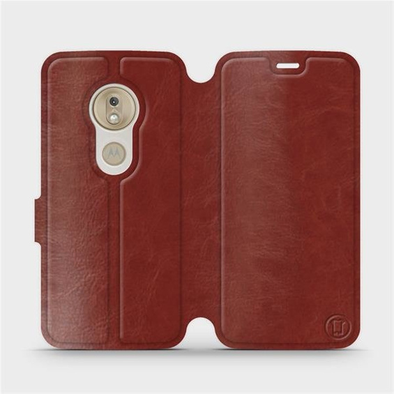 Etui do Motorola Moto G7 Play - wzór Brown&Gray
