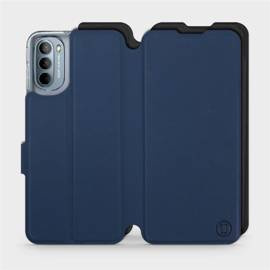 Etui Soft Touch do Motorola Moto G31 - wzór Głęboki granat z czernią