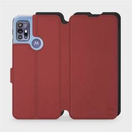 Etui Soft Touch do Motorola Moto G30 - wzór Zachodząca czerwień z czernią