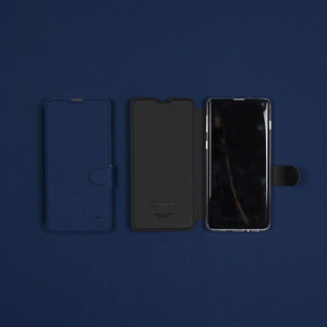 Etui Soft Touch do Samsung Galaxy S23 - wzór Głęboki granat z czernią