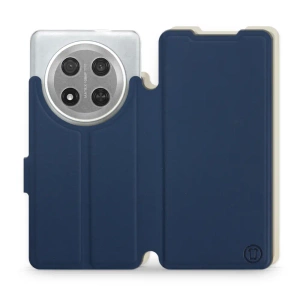 Etui Soft Touch do Huawei Honor Magic7 Lite 5G - wzór Głęboki granat z platyną