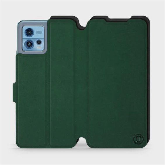 Etui Soft Touch do Motorola Moto G72 - wzór Miejska zieleń z czernią