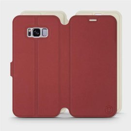 Etui Soft Touch do Samsung Galaxy S8 Plus - wzór Zachodząca czerwień z platyną