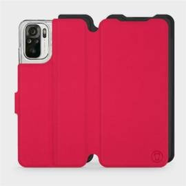 Etui Soft Touch do Xiaomi Redmi Note 10S - wzór Żywa czerwień z czernią