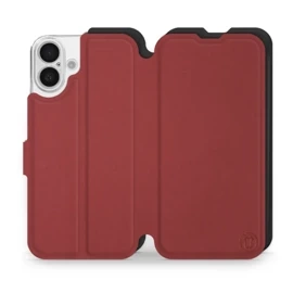 Etui Soft Touch do Apple iPhone 16 Plus - wzór Zachodząca czerwień z czernią