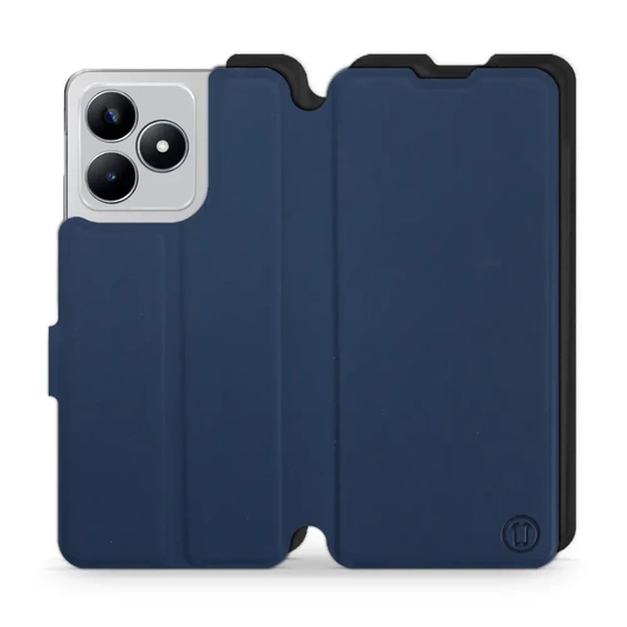 Etui Soft Touch do Realme C53 - wzór Głęboki granat z czernią