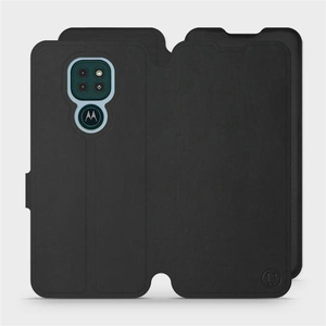 Etui Soft Touch do Motorola Moto G9 Play - wzór Satynowa czerń