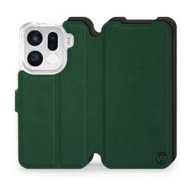 Etui Soft Touch do OPPO Find X9 pro - wzór Miejska zieleń z czernią