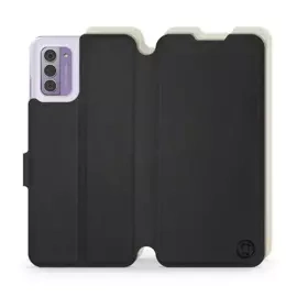 Etui Soft Touch do Nokia G42 - wzór Satynowa czerń z platyną