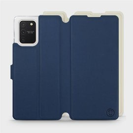 Etui Soft Touch do Samsung Galaxy S10 Lite - wzór Głęboki granat z platyną