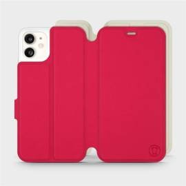 Etui Soft Touch do Apple iPhone 11 - wzór Żywa czerwień z platyną