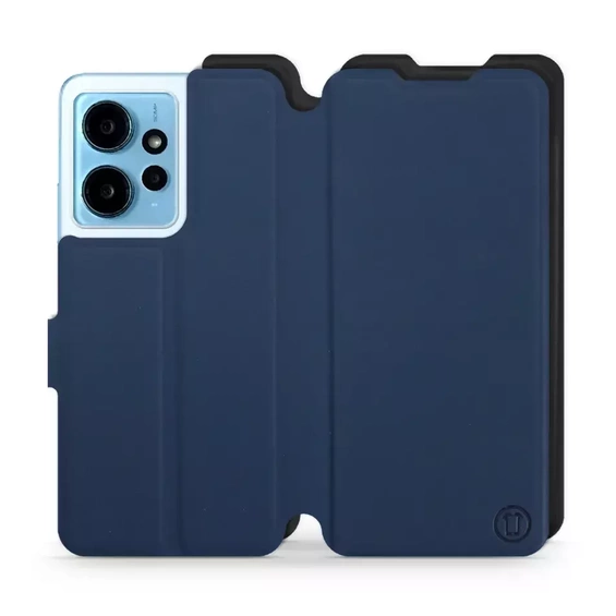 Etui Soft Touch do Xiaomi Redmi Note 12 4G - wzór Głęboki granat z czernią