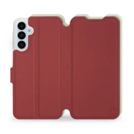 Etui Soft Touch do Samsung Galaxy A25 5G - wzór Zachodząca czerwień z platyną