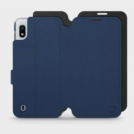 Etui Soft Touch do Samsung Galaxy A10 - wzór Głęboki granat z czernią