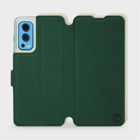 Etui Soft Touch do OnePlus Nord 2 5G - wzór Miejska zieleń z platyną
