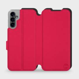 Etui Soft Touch do Samsung Galaxy A14 4G - wzór Żywa czerwień z czernią