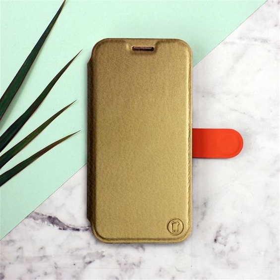 Etui do Motorola One Vision - wzór Gold&Orange