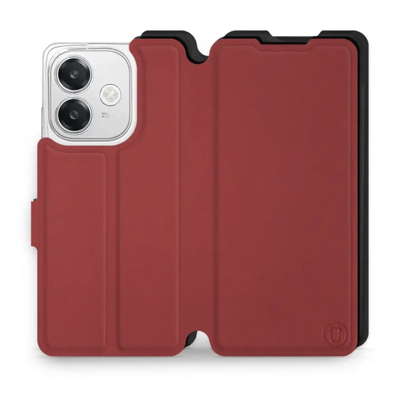 Etui Soft Touch do OPPO A40M - wzór Zachodząca czerwień z czernią