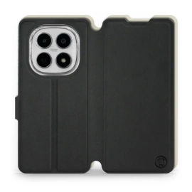 Etui Soft Touch do Xiaomi Redmi Note 15 5G - wzór Satynowa czerń z platyną