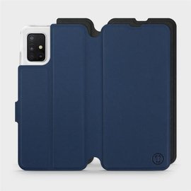 Etui Soft Touch do Samsung Galaxy A51 5G - wzór Głęboki granat z czernią