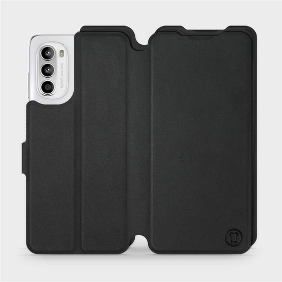 Etui Soft Touch do Motorola Moto G52 - wzór Satynowa czerń