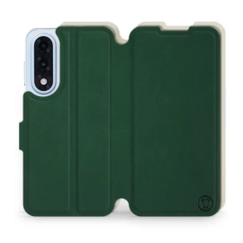 Etui Soft Touch do OnePlus Nord 5 - wzór Miejska zieleń z platyną