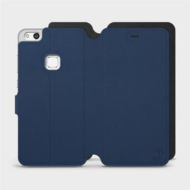 Etui Soft Touch do Huawei P10 Lite - wzór Głęboki granat z czernią