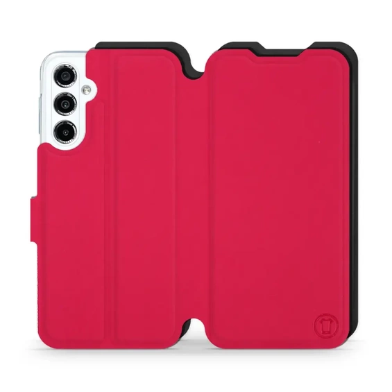 Etui Soft Touch do Samsung Galaxy M34 5G - wzór Żywa czerwień z czernią