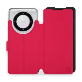 Etui Soft Touch do Huawei Honor Magic5 Lite 5G - wzór Żywa czerwień z czernią