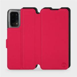 Etui Soft Touch do OPPO A74 5G - wzór Żywa czerwień z czernią