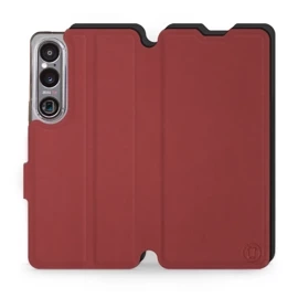 Etui Soft Touch do Sony Xperia 1 VI - wzór Zachodząca czerwień z czernią