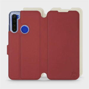 Etui Soft Touch do Xiaomi Redmi Note 8T - wzór Zachodząca czerwień z platyną