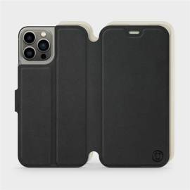 Etui Soft Touch do Apple iPhone 13 Pro - wzór Satynowa czerń z platyną