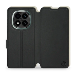 Etui Soft Touch do Xiaomi Redmi Note 14 Pro Plus 5G - wzór Satynowa czerń z platyną