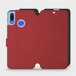 Etui Soft Touch do Huawei Nova 3 - wzór Zachodząca czerwień z czernią
