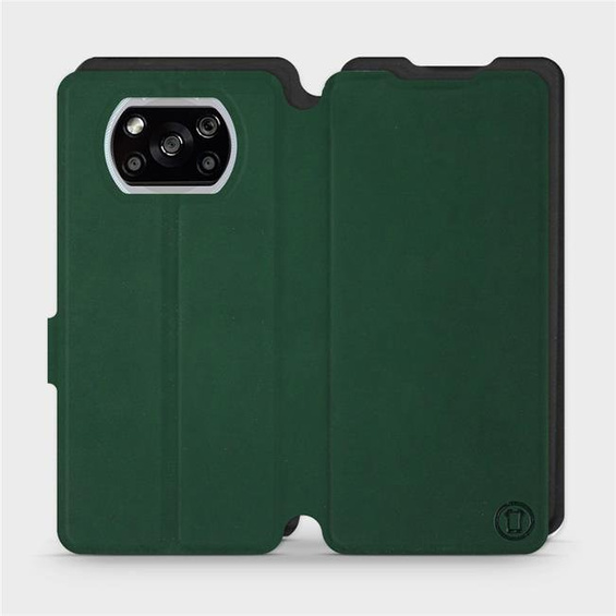 Etui Soft Touch do Xiaomi POCO X3 NFC - wzór Miejska zieleń z czernią