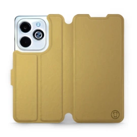 Etui do Infinix HOT 40i - wzór Gold&Orange