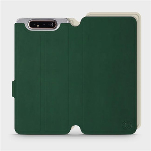 Etui Soft Touch do Samsung Galaxy A80 - wzór Miejska zieleń z platyną