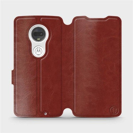 Etui do Motorola Moto G7 - wzór Brown&Orange