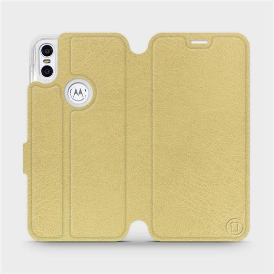 Etui do Motorola One - wzór Gold&Gray