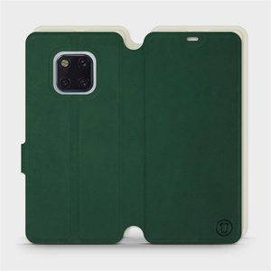 Etui Soft Touch do Huawei Mate 20 Pro - wzór Miejska zieleń z platyną