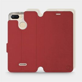 Etui Soft Touch do Xiaomi Redmi 6 - wzór Zachodząca czerwień z czernią