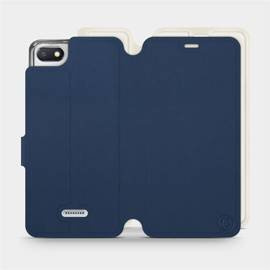 Etui Soft Touch do Xiaomi Redmi 6A - wzór Głęboki granat z platyną
