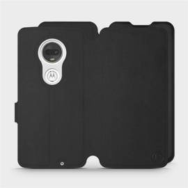 Etui Soft Touch do Motorola Moto G7 Plus - wzór Satynowa czerń