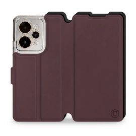 Etui Soft Touch do Realme 15 Pro 5G - wzór Matowy burgund z czernią