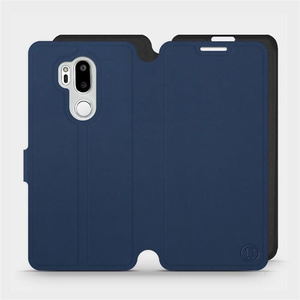 Etui Soft Touch do LG G7 ThinQ - wzór Głęboki granat z czernią